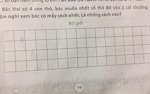 Bai toan tieu hoc nhot tho vao chuong lam kho phu huynh hinh anh