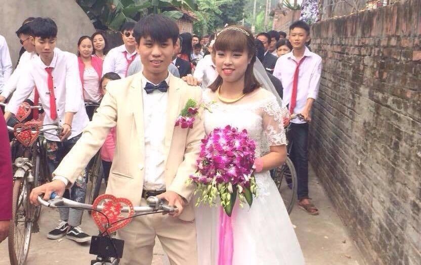 Chu re Ha thanh ruoc dau bang dan xe dap co hinh anh