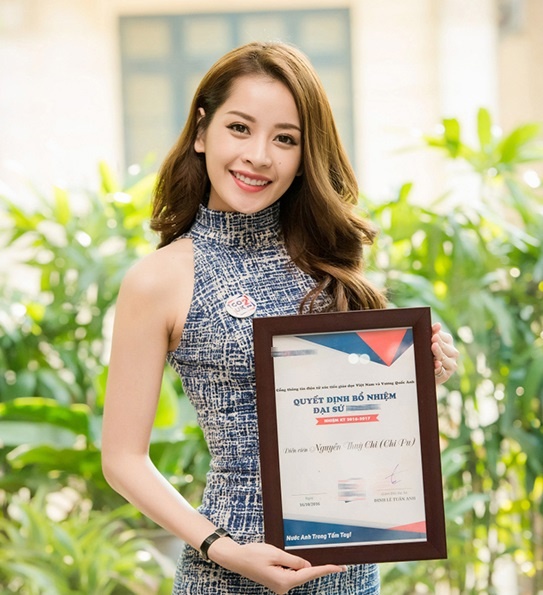 Chi Pu nhận học bổng Anh ảnh 1 Chi Pu nhan hoc bong Anh anh 1