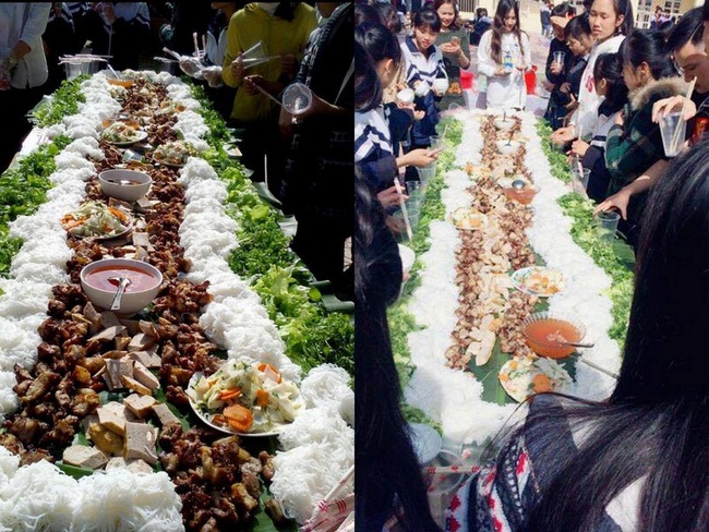 mâm cỗ bún chả ảnh 1 mam co bun cha anh 1