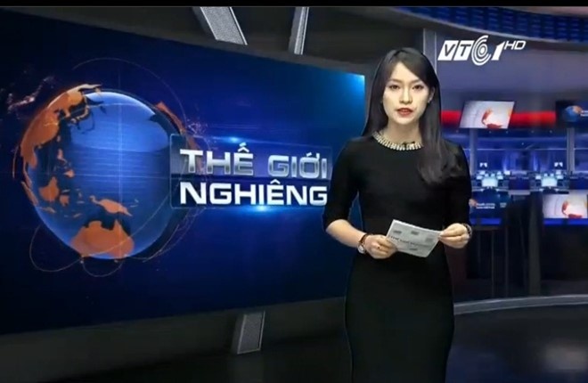 Khanh Vy lam MC VTV anh 1