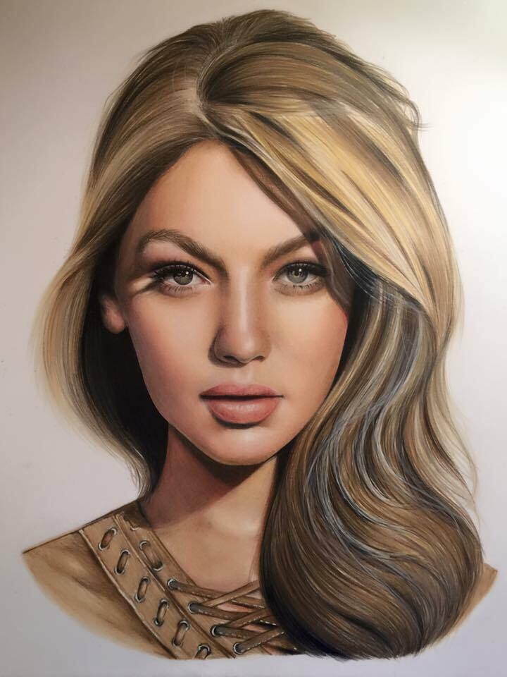 thieu nu ve tranh dep anh 5