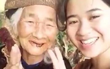 Ba noi 93 tuoi quay clip tao dang xi tin cung chau gai hinh anh