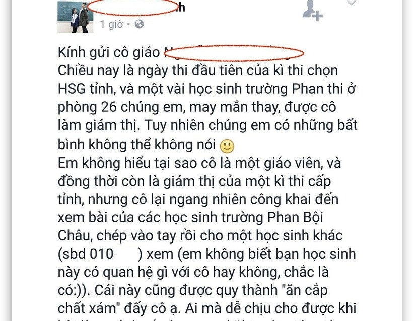 Nghệ An đình chỉ giám thị  ảnh 1 Nghe An dinh chi giam thi anh 1