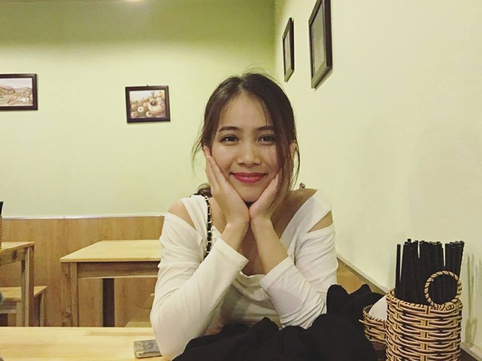 Clip nu sinh An ninh chia se ve ban than hinh anh