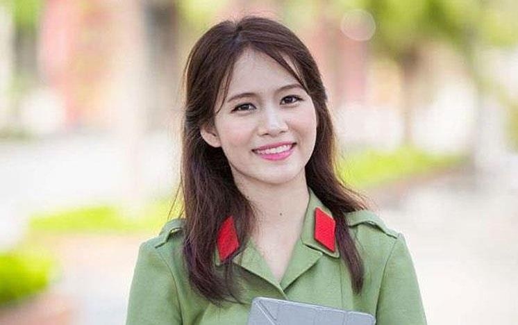 Co gai Lao xinh dep tai Hoc vien An ninh Nhan dan hinh anh