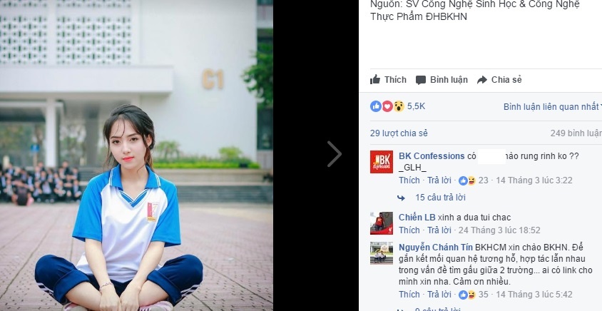 Dân mạng tìm kiếm nữ sinh Bách khoa ảnh 1 Dan mang tim kiem nu sinh Bach khoa anh 1