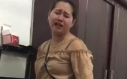 Nguoi vo gay cuoi khi khoc thut thit vi bi chong che beo hinh anh