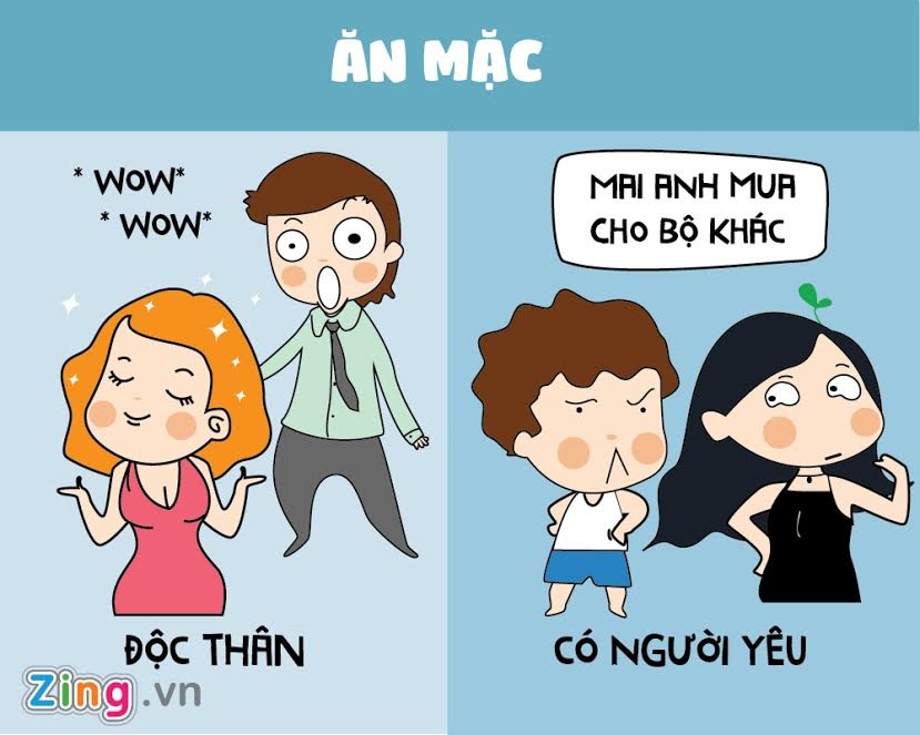 khác biệt giữa gái độc thân và có người yêu ảnh 6 khac biet giua gai doc than va co nguoi yeu anh 6