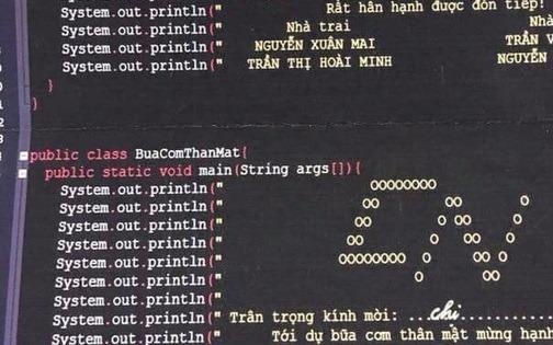 Thiep cuoi bang ngon ngu lap trinh cua cap vo chong IT hinh anh