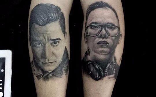 9X giai thich ly do xam hinh ca si Tuan Hung len bap chan hinh anh