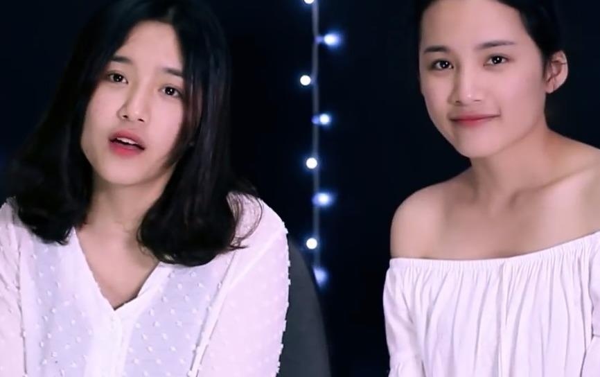 Chi em song sinh Hai Phong cover 'Co em cho' hinh anh