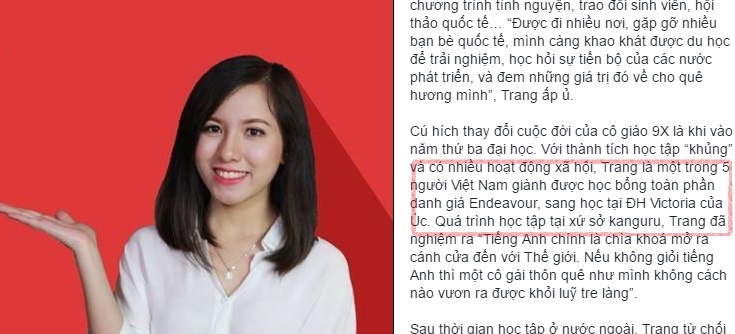 giáo viên dối trá nhận học bổng Australia ảnh 3 giao vien doi tra nhan hoc bong Australia anh 3