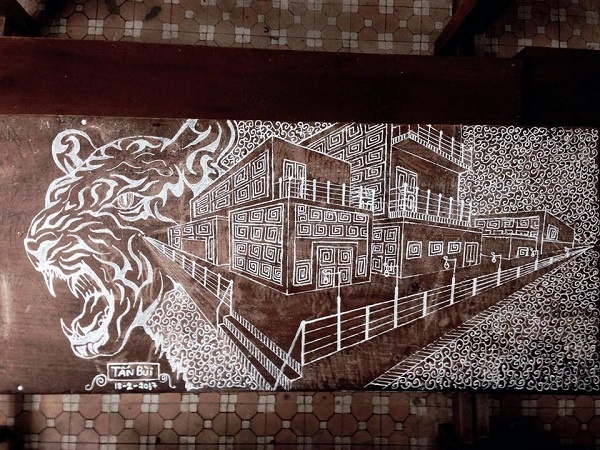 ve tranh len ban hoc anh 6