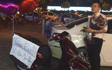 Chong tang vo xe SH giua san chung cu 'vi em xung dang' hinh anh