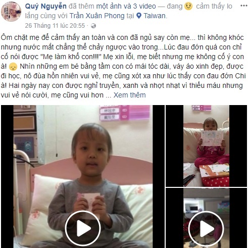 nguoi  me co con bi ung thu mau anh 1