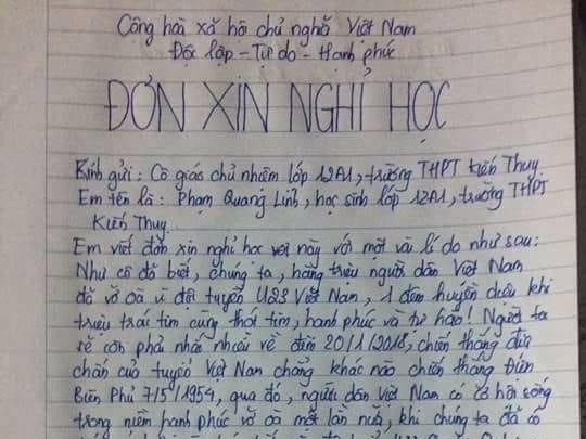 Mang xa hoi ngap tran don xin nghi de xem ban ket U23 Viet Nam hinh anh