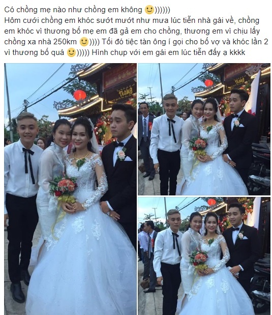 chú rể khóc như mưa trong đám cưới ảnh 1 chu re khoc nhu mua trong dam cuoi anh 1