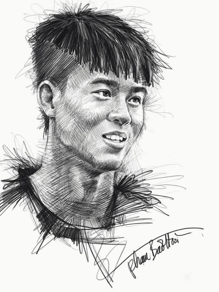 bo tranh cau thu u23 Viet Nam anh 2