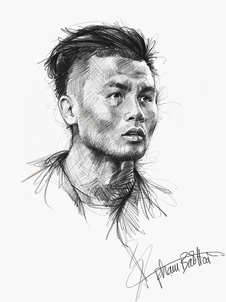 bo tranh cau thu u23 Viet Nam anh 3