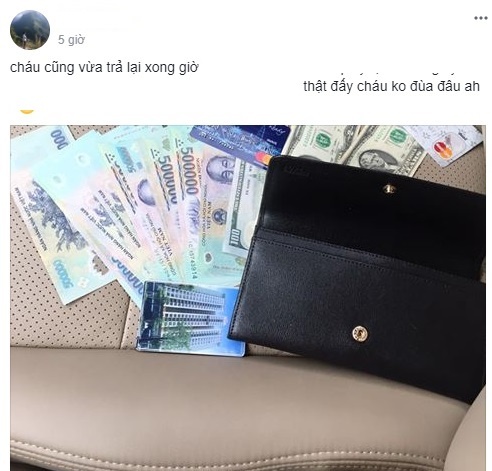 người tài xế trả lại ví cho cô gái ảnh 1 nguoi tai xe tra lai vi cho co gai anh 1