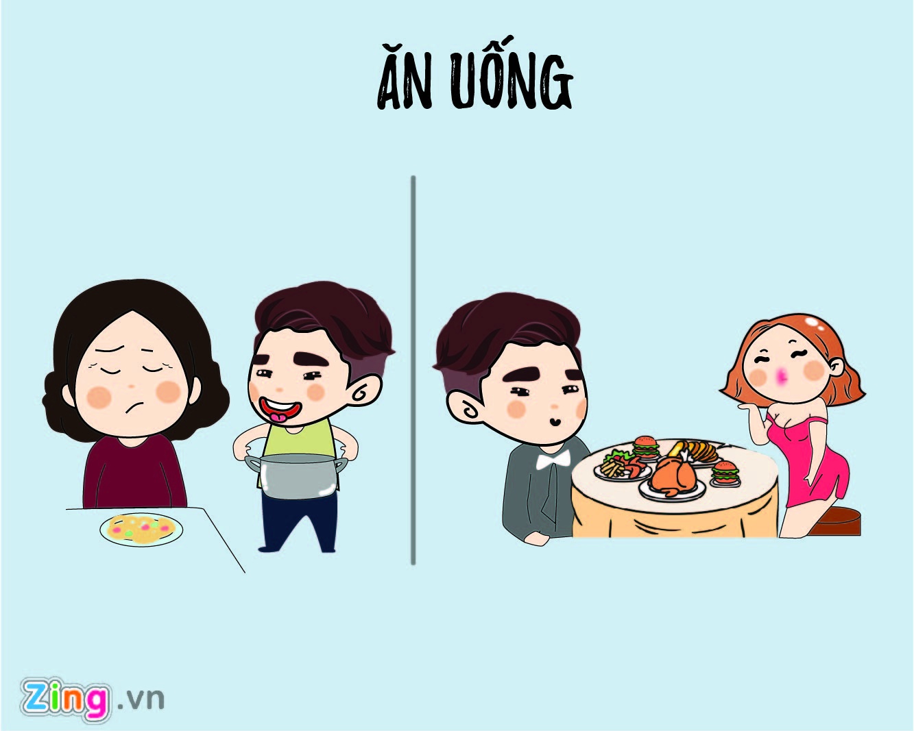 con trai doi xu voi me va nguoi yeu ngay 8/3 anh 2