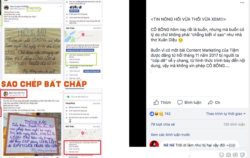 chủ quán bánh căn bị tố đạo nhái ý tưởng ảnh 3 chu quan banh can bi to dao nhai y tuong anh 3