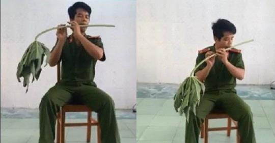 9X thổi sáo bằng ống đu đủ ảnh 1 9X thoi sao bang ong du du anh 1