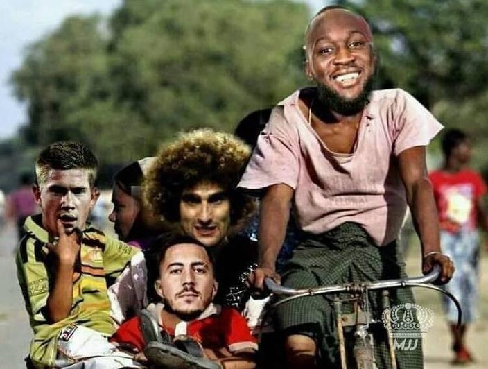 Anh che 'chuyen xe tinh yeu' cua Messi don them Lukaku cung dong doi hinh anh