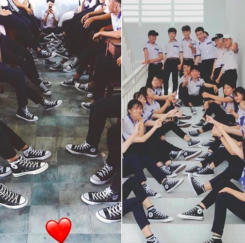 hoc sinh ca 3 chia se buc anh dong phuc giay anh 1