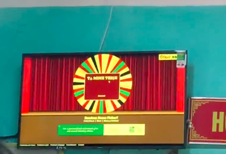 Hoc sinh duoc goi len bang bang cach quay ngau nhien hinh anh