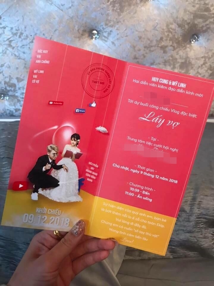 thiệp cưới đáng yêu của Huy Cung ảnh 2 thiep cuoi dang yeu cua Huy Cung anh 2