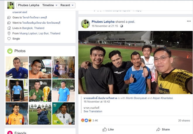 trọng tài trận Việt Nam Nhật Bản khoá facebook ảnh 2 trong tai tran Viet Nam Nhat Ban khoa facebook anh 2