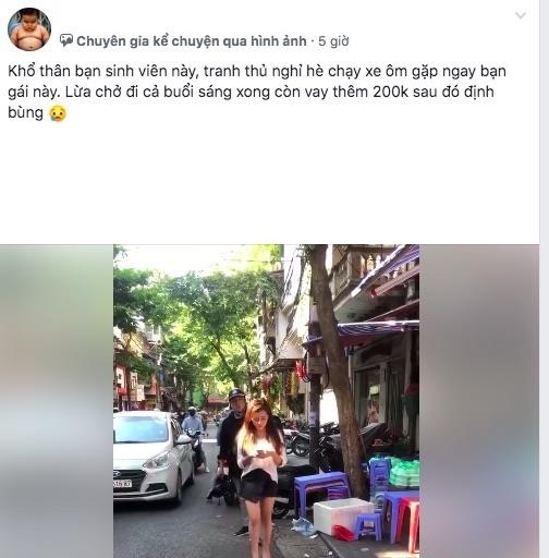 cô gái quỵt tiền xe ôm ảnh 1 co gai quyt tien xe om anh 1