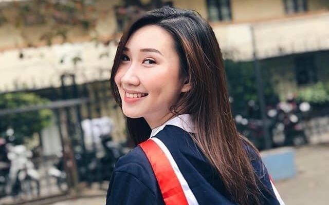 Hot girl Lao goc Viet khoe anh tot nghiep Hoc vien Ngoai giao hinh anh
