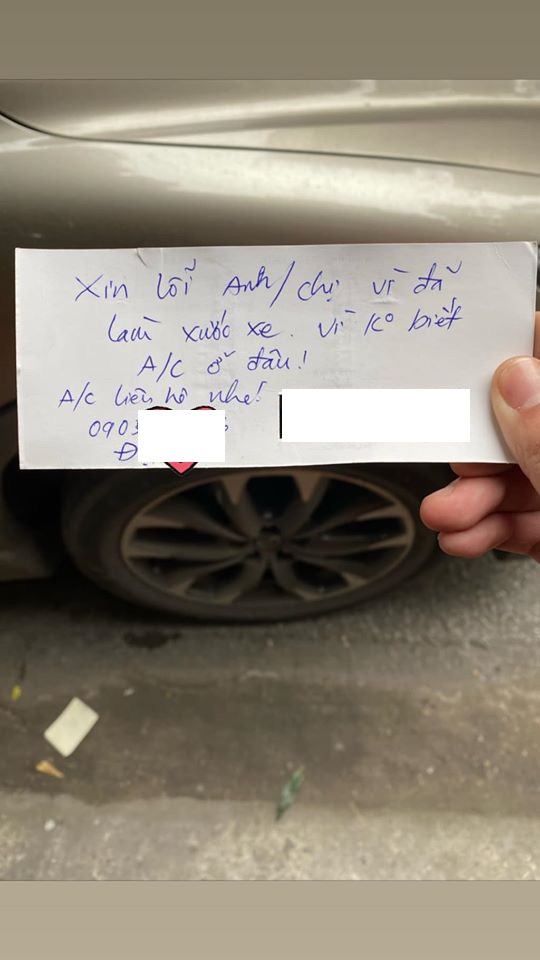 lời xin lỗi khi làm xước xe ảnh 1 loi xin loi khi lam xuoc xe anh 1