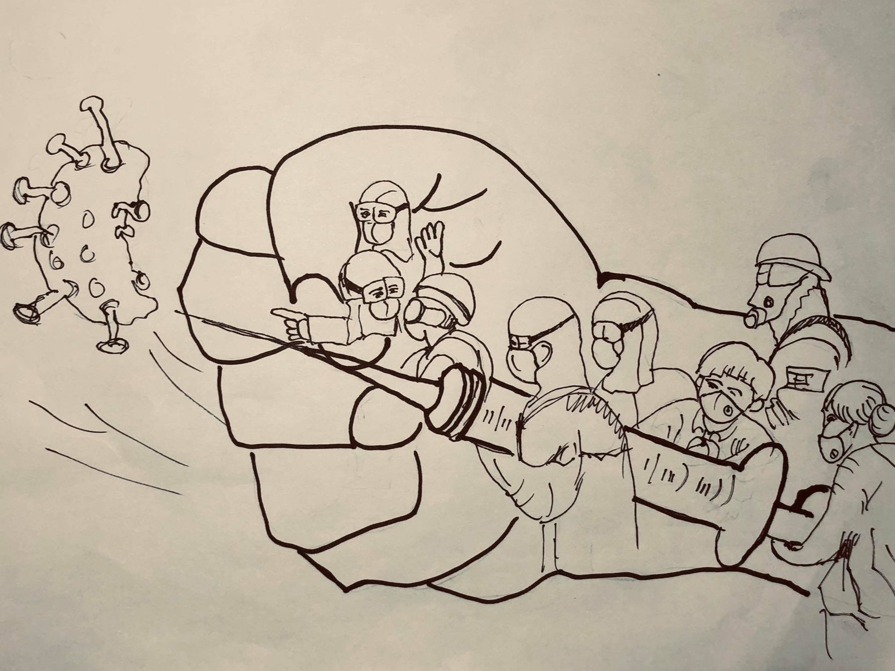 Chang hoa se tre ve tranh day lui dich benh hinh anh