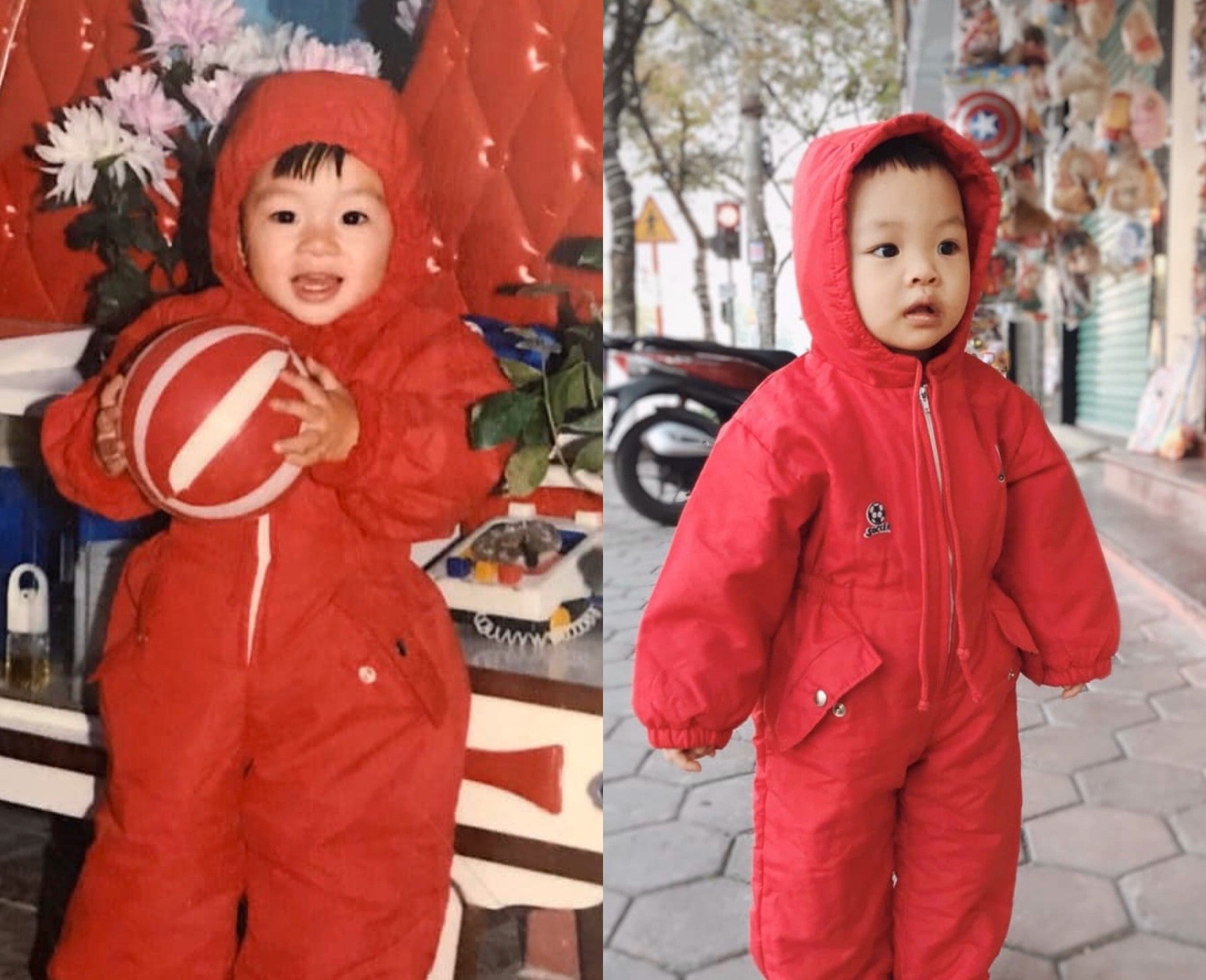 Bo va con gai cung mac 'bo quan ao gia truyen' 30 nam hinh anh