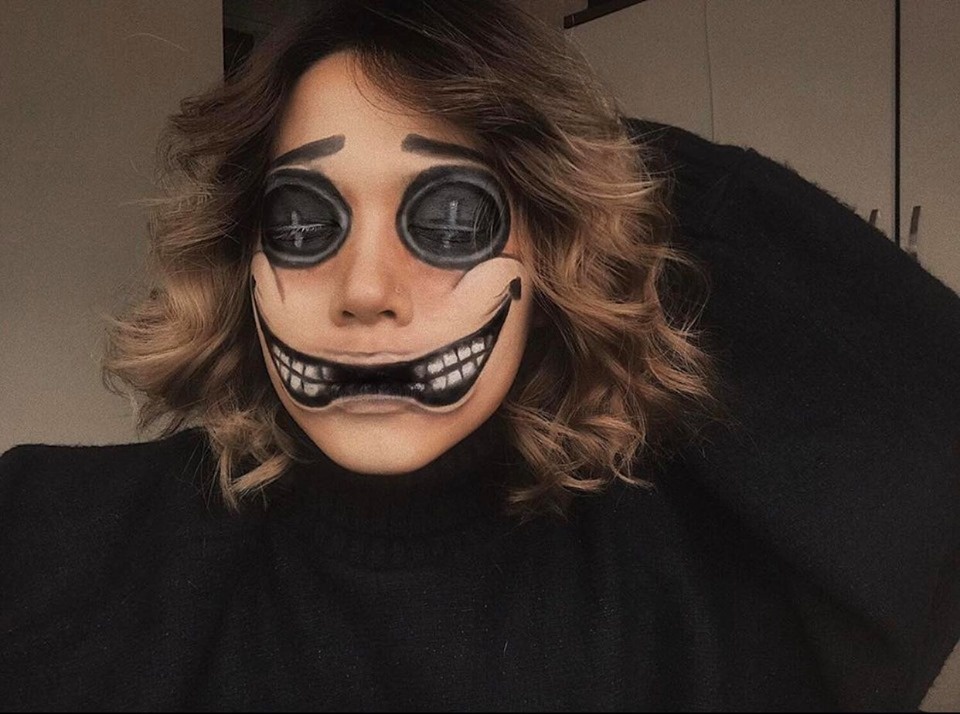 cô gái hoá trang kinh dị ảnh 3 co gai hoa trang kinh di anh 3