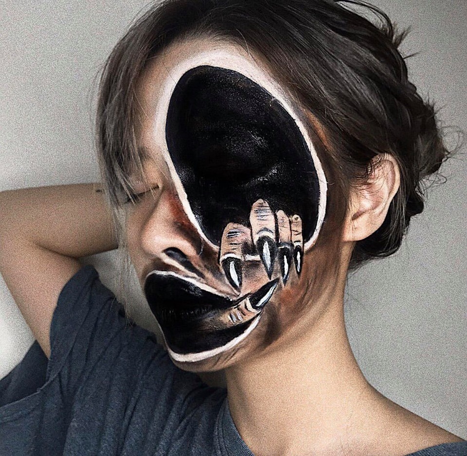 cô gái hoá trang kinh dị ảnh 2 co gai hoa trang kinh di anh 2