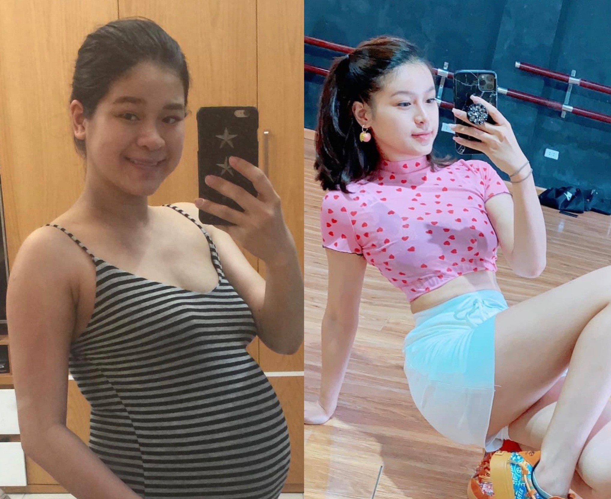 Co gai giam 16 kg sau khi sinh con hinh anh