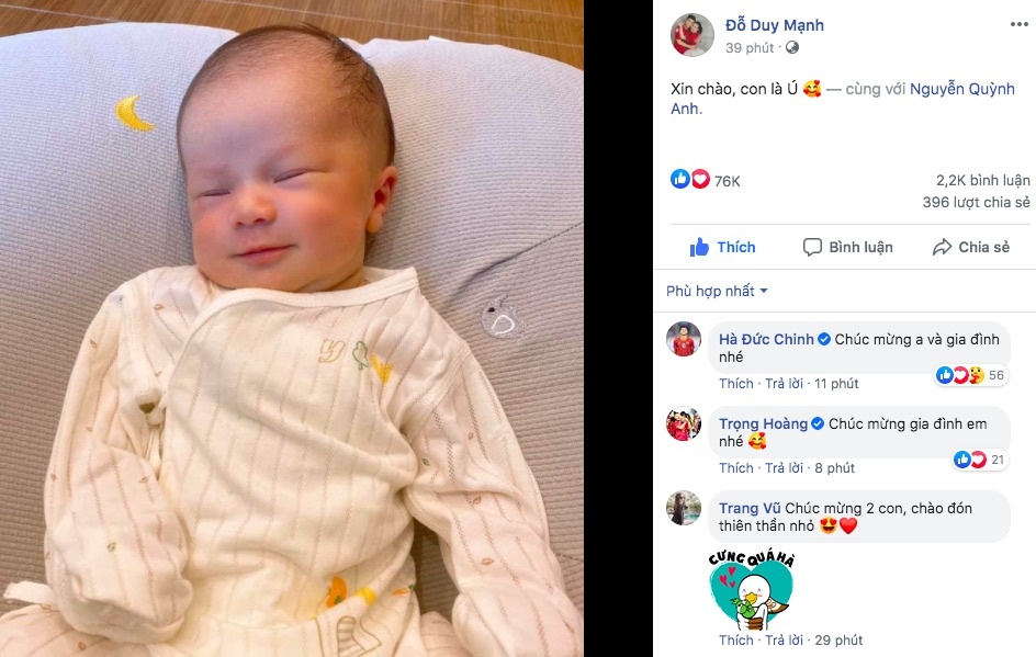 Duy Manh khoe con trai anh 1