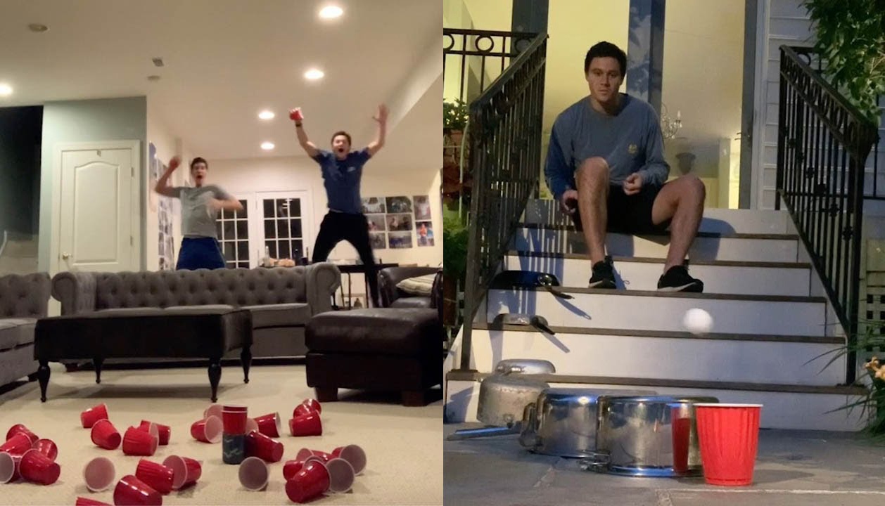 Hai anh em noi tieng nho kha nang nem bong ban hinh anh