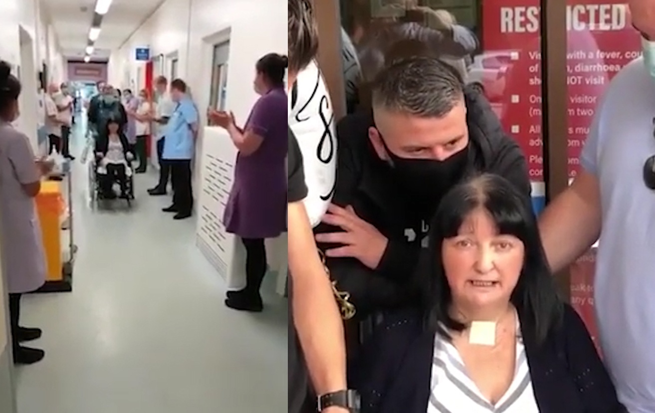 Vo tay mung benh nhan Covid-19 xuat vien o Anh hinh anh