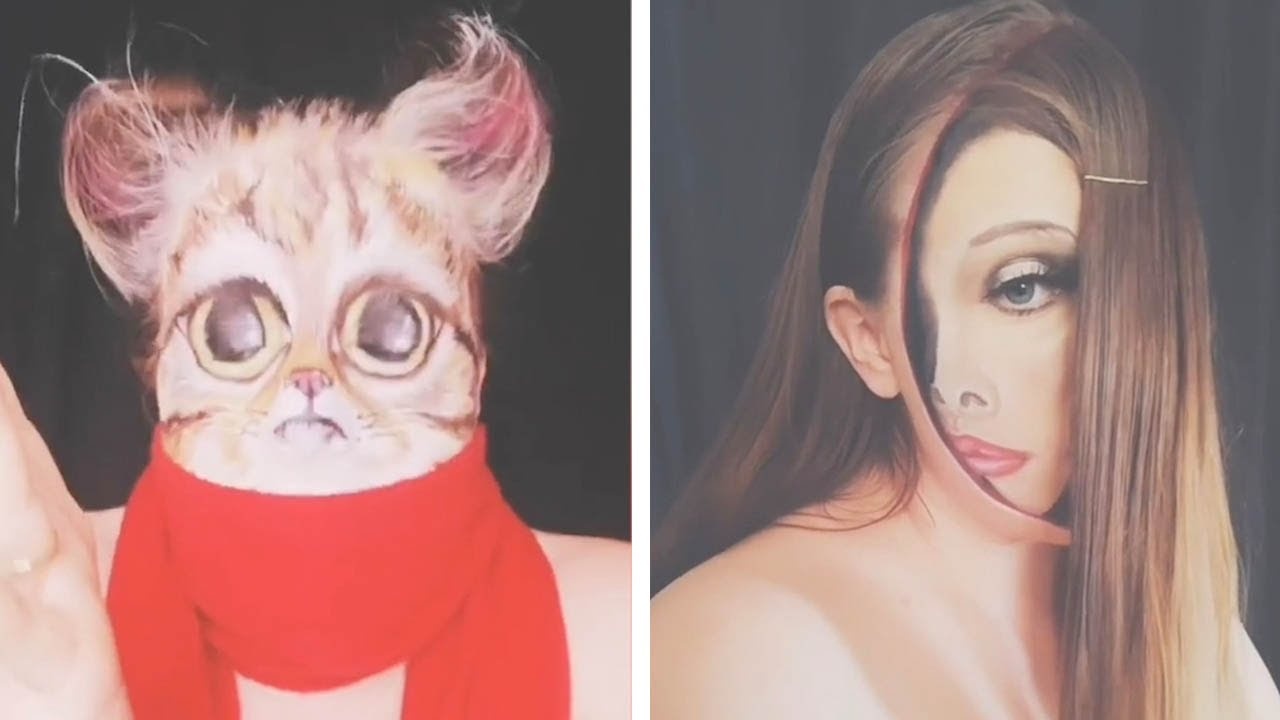 Co gai co tai trang diem, tao hinh ky di hinh anh