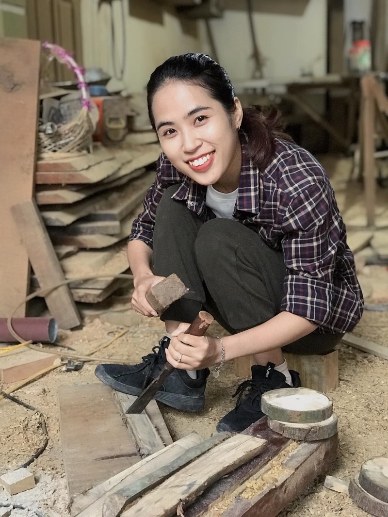 co gai bo nghe ve lam tho moc anh 1