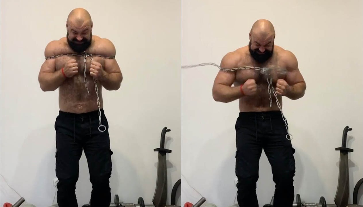 Luc si Kazakhstan giat dut day xich bang tay khong hinh anh