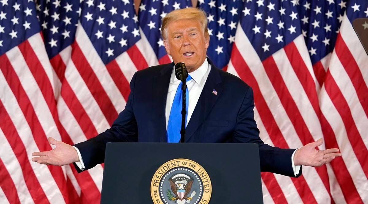 Duong day nong cua ong Trump bi nguoi dung TikTok quay roi hinh anh