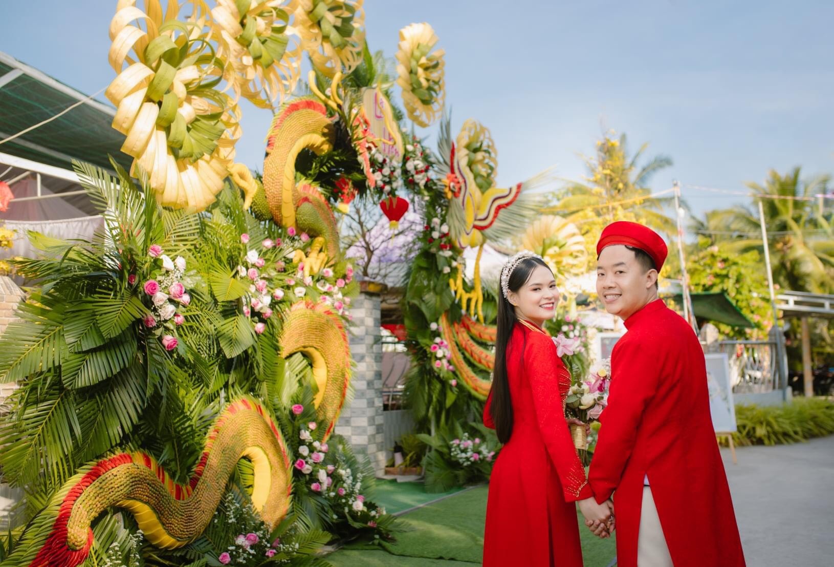 cổng cưới rồng phượng ở vĩnh long ảnh 2 cong cuoi rong phuong o vinh long anh 2