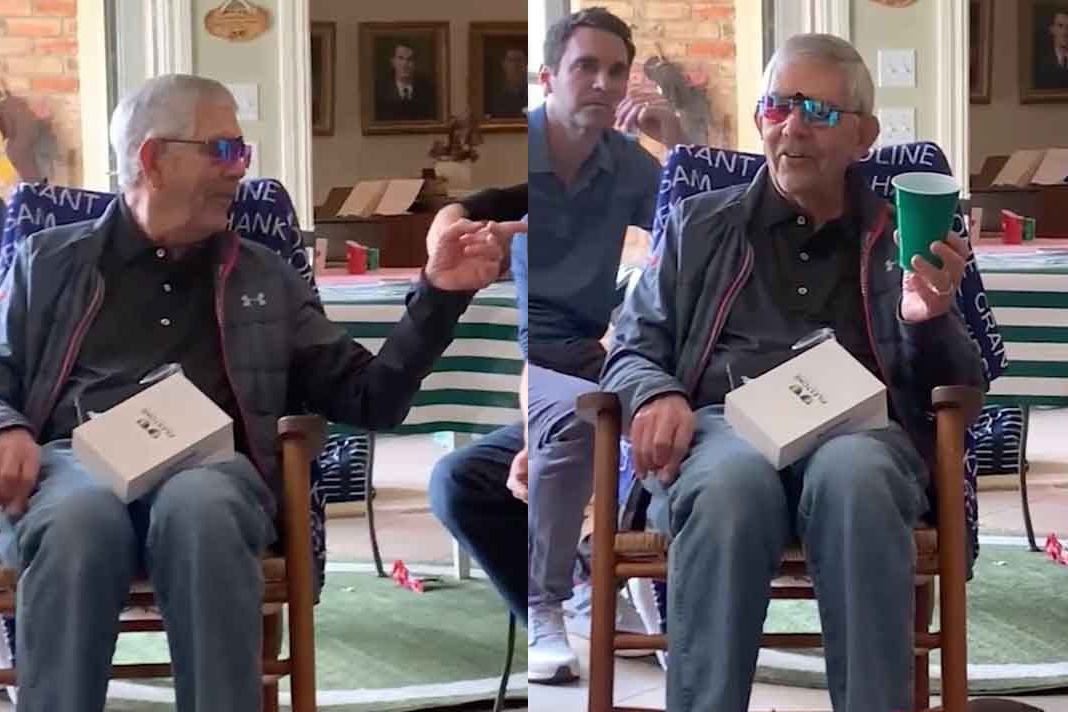 Cu ong 80 tuoi lan dau nhin thay mau sac hinh anh